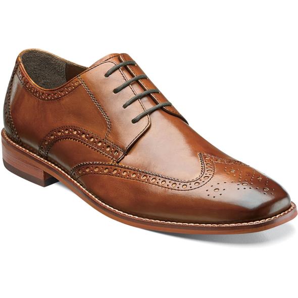 Florsheim Montinaro Wingtip Oxford - Saddle Tan - NEW