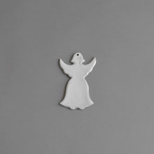 Load image into Gallery viewer, The Sister Lois Ceramic Angel Decoration in snow white