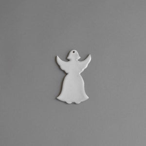 The Sister Lois Ceramic Angel Decoration in snow white