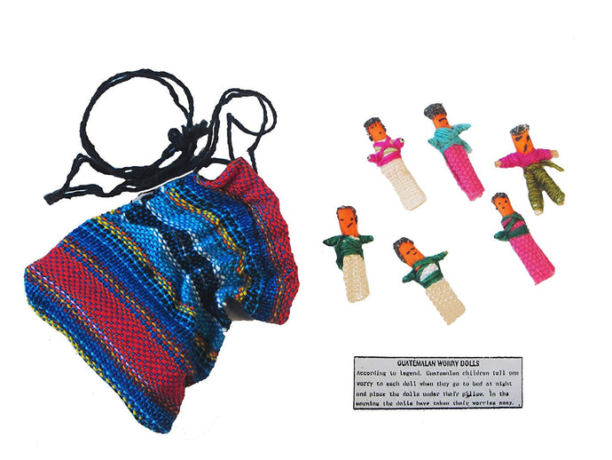 Worry Dolls (Muñeca quitapena) with bag